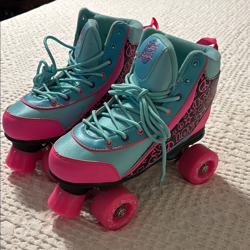 Kids Roller Skates - Pink and Blue